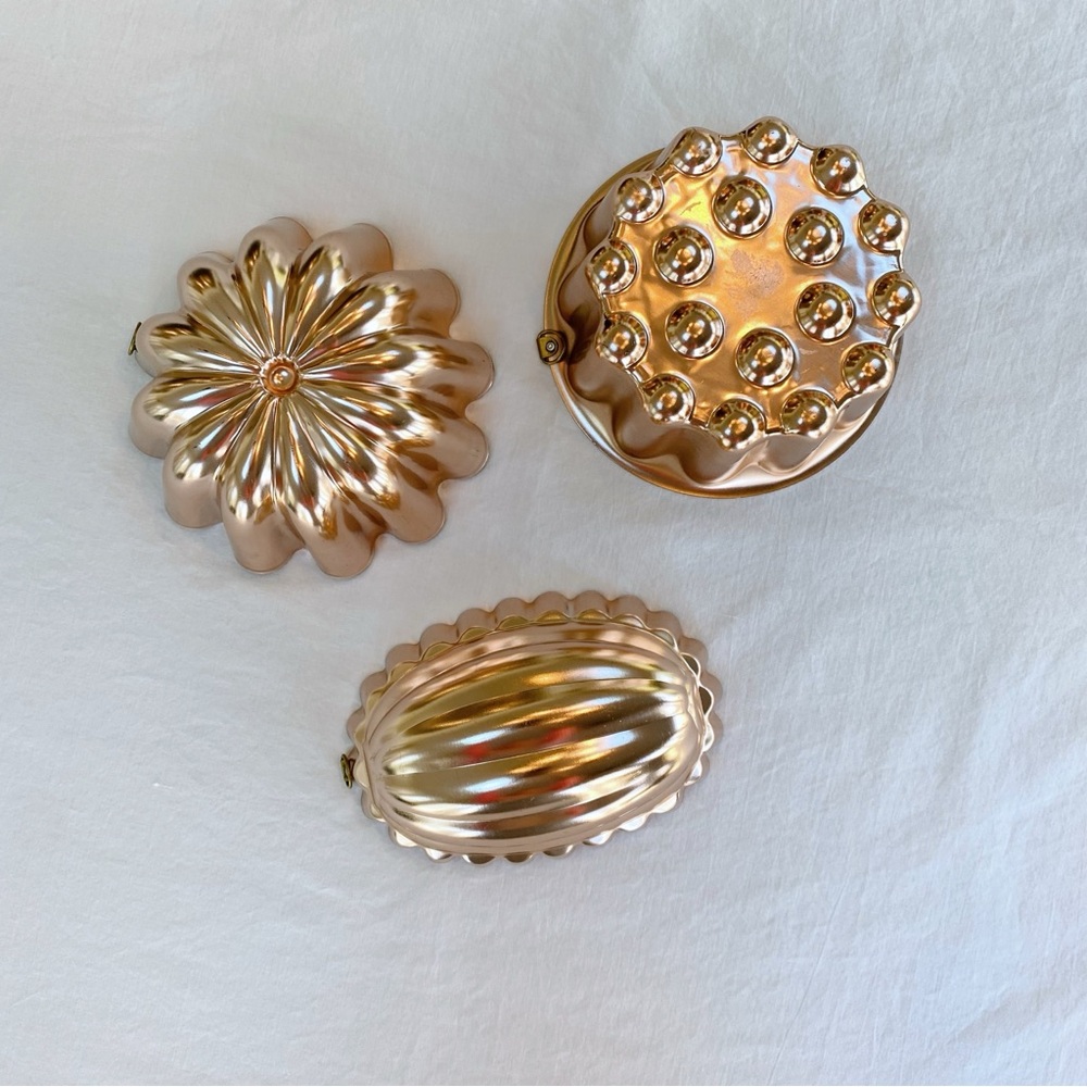 Vintage 1950s Aluminum Jell-O Molds Set of 3